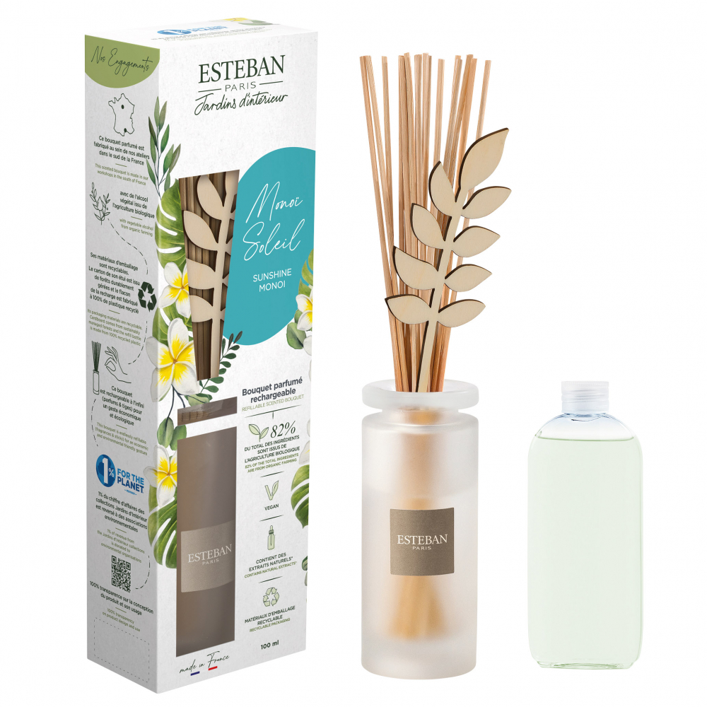 BOUQUET PARFUME DECORATIF MONOI SOLEIL-Esteban