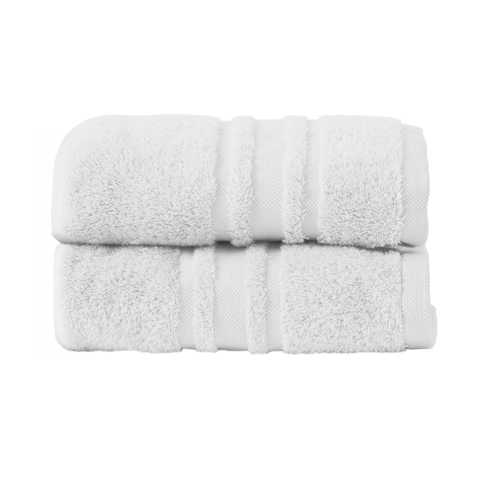 2 DRAPS DE DOUCHE LOLA II BLANC-Carré Blanc