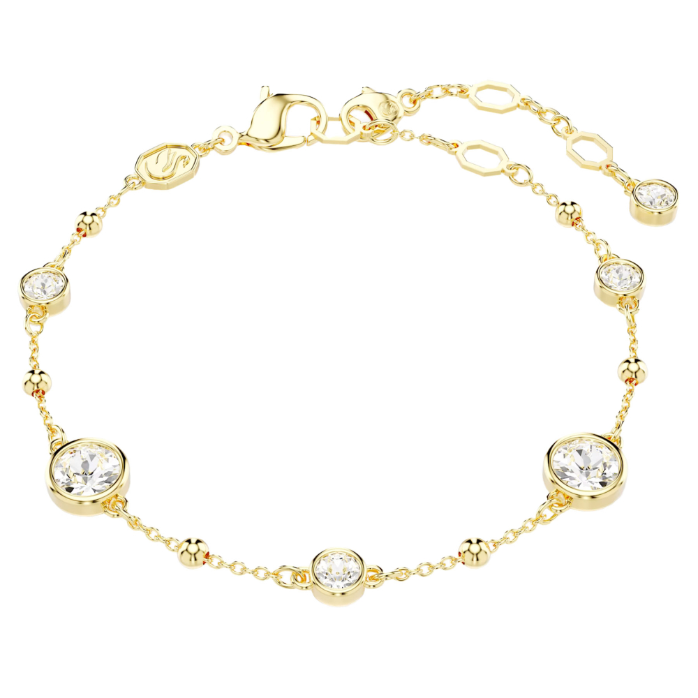 BRACELET IMBER PLAQUE OR-Swarovski